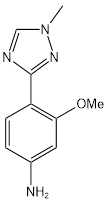 3-methoxy-4-(1-methyl-1H-1,2,4-triazol-3-yl)aniline